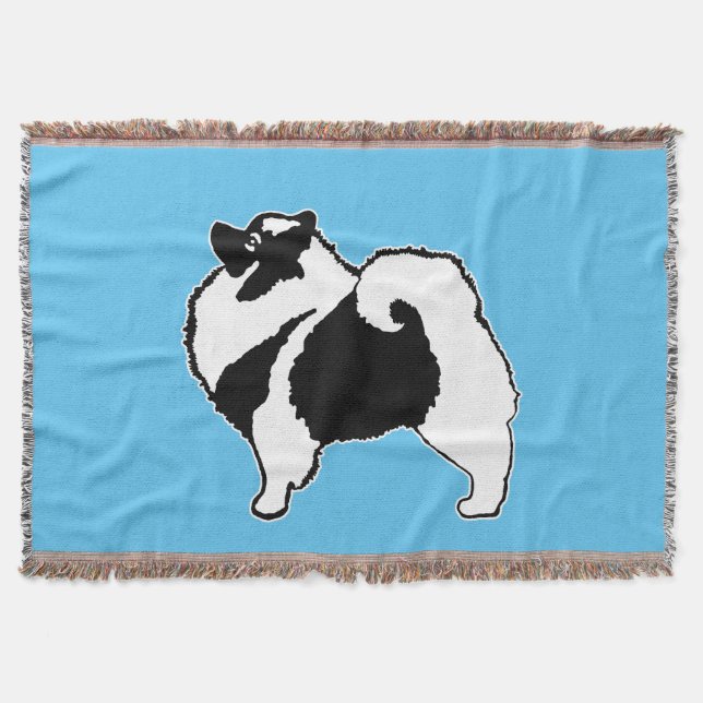 Manta Gráficos de Keeshond - Arte de perro original lind (Anverso)