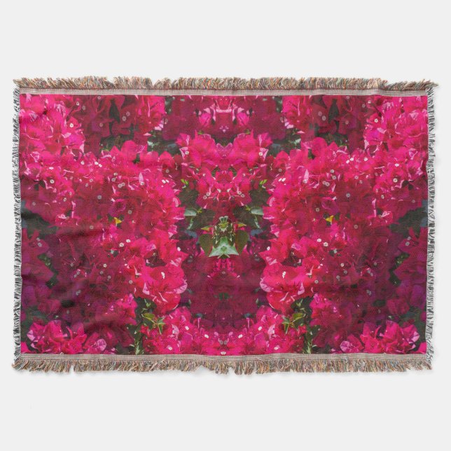 Manta Gran Bougainvillea Throw Blanket (Anverso)