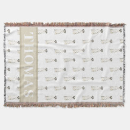 Manta Gran Danés (Arlequín Negro Blanco)