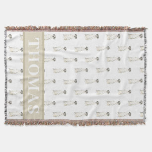 Manta Gran danés (Harlequín blanco negro)