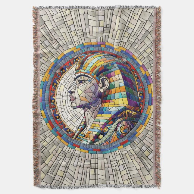 Manta Gran Esfinge Egipcio - Arte Mosaico (Frente vertical)