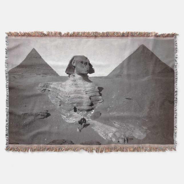 Manta Gran Esfinge y las pirámides de Giza Necrópolis Eg (Anverso)