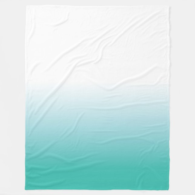 MANTA GRANDE DE LA AGUAMARINA OMBRE DE LA TURQUESA (Anverso)