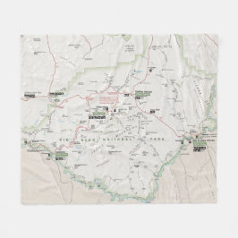 Manta grande del mapa de la curva (Tejas)