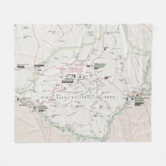 Manta grande del mapa de la curva (Tejas)