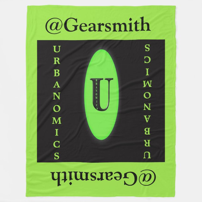 Manta grande del paño grueso y suave de Urbanomics (Anverso)