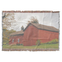 Granero Rojo Big Western Mass en Otoño