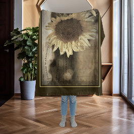 Manta Granja de abeja de girasol rústica Ephemera