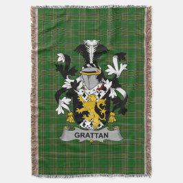 Manta Grattan irlandés o McGrattan Coat of Arms Family C