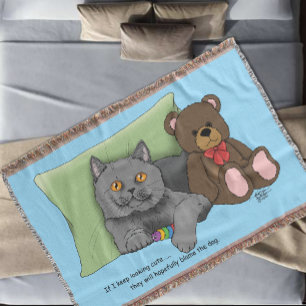 Manta Gray Cat Teddy Bear