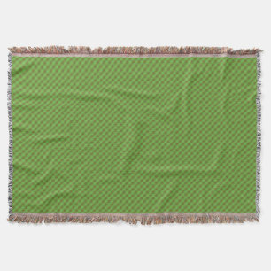 Manta Green Check Gingham Throw Blanket al estilo del pa
