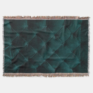 Manta Green de terciopelo: Elegancia textil malaquita