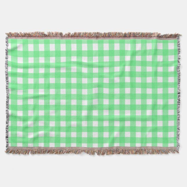 Manta Green gingham (Anverso)