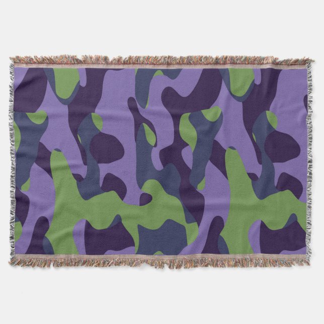 Manta Green Purple and Blue Camo abstract (Anverso)