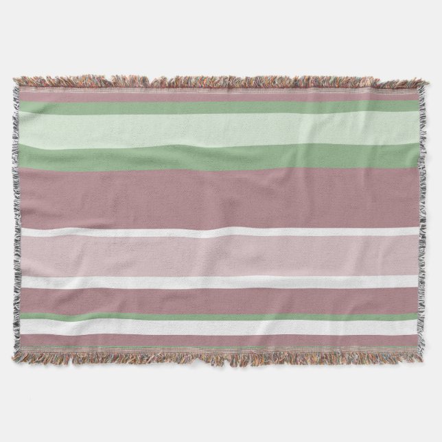 Manta Green, Rose and Pink Stripes (Anverso)