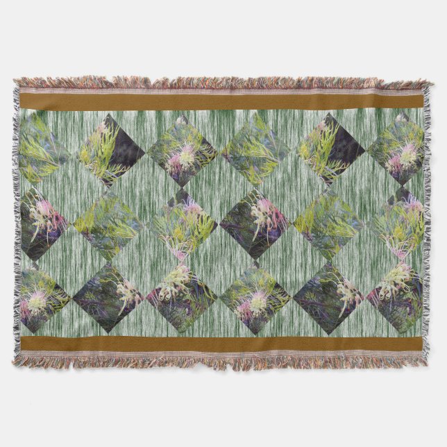 Manta Grevillea: Abrazando los patrones de diamantes de  (Anverso)