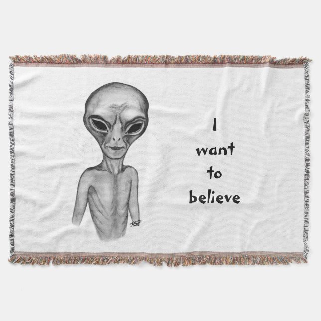 Manta Grey Alien , quiero creer (Anverso)