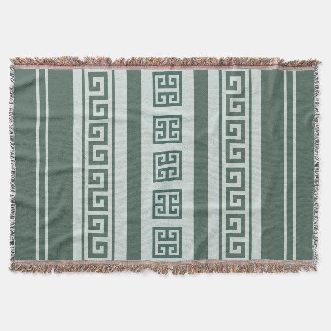Manta Griego Key Throw Blanket (Anverso)