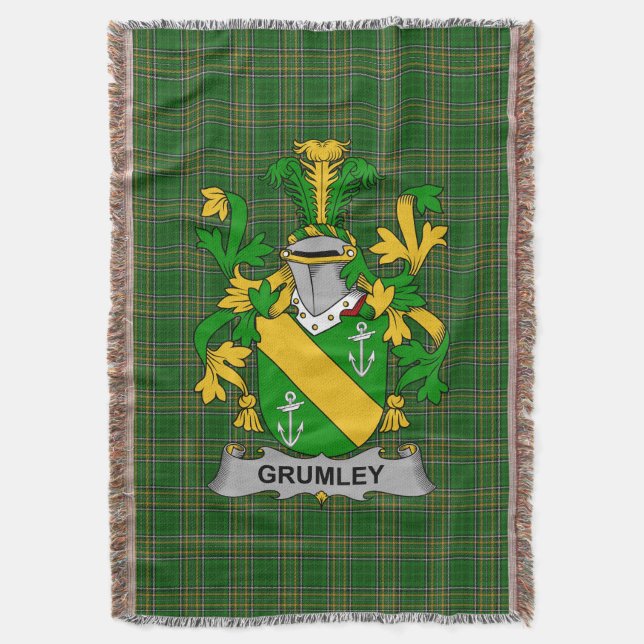 Manta Grifo Grumley irlandés del escudo de armas Crest I (Frente vertical)
