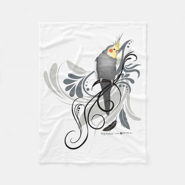 Manta gris del Cockatiel (Anverso)