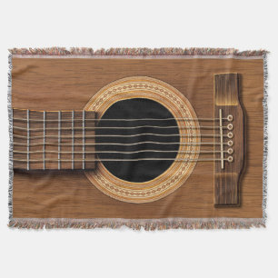 Manta Guitarra acústica de madera caliente