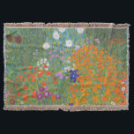 Manta Gustav Klimt Flor Jardín Naturaleza<br><div class="desc">Un bonito cuadro del jardín,  un cuadro clásico de Gustav Klimt,  llamado Cottage Garden,  o Bauergarten,  1907,  que se encuentra cerca de un jardín de flores,  un cuadro de flores de colores.</div>