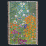 Manta Gustav Klimt - Jardín de flores<br><div class="desc">Jardín de flores - Gustav Klimt en 1905-1907</div>