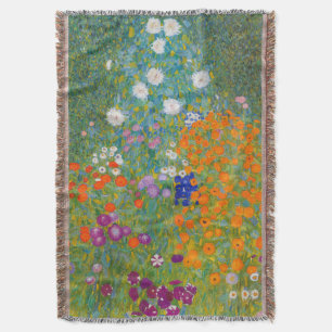 Manta Gustav Klimt - Jardín de flores