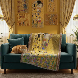 Manta Gustav Klimt Personalizado El Mensaje De Amor Del