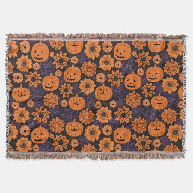Manta Halloween floral (Anverso)