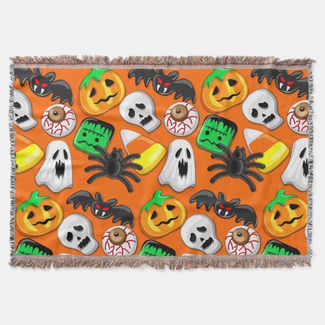 Manta Halloween Spooky Candies Fiesta (Anverso)