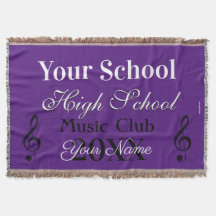 HAMbyWG - Music Club Throw Blanket
