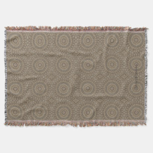 Manta HAMbyWG - Throw Blanket Modern - Tan Mandala
