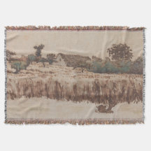 Hamlet en un campo de trigo | Jean-Francois Millet