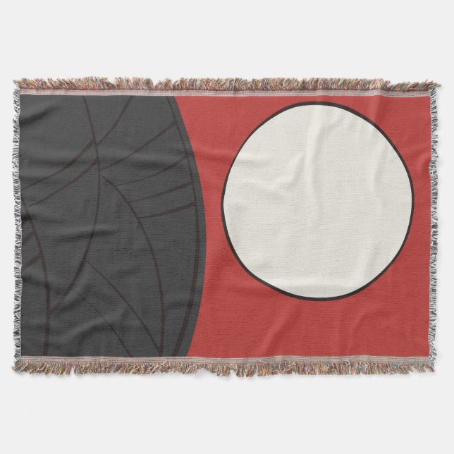 Manta Hanafuda "Susuki-ni-tsuki" スローブランケット (Anverso)