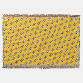 Manta Happy Pit Bull Throw Blanket
