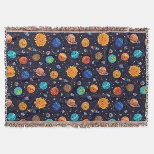 Manta Happy Planets Throw (Anverso)