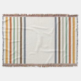 Manta Harvest Blessings Striped Throw Blanket | Autumn