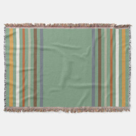 Manta Harvest Blessings Striped Throw Blanket | Autumn