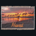 Manta Hawaii Beach Islas Hawái<br><div class="desc">Hawaii Esta es una hermosa imagen de las islas hawaianas una perfecta puesta de sol en la playa.  Si vas de vacaciones o has estado de vacaciones y necesitas un recuerdo,  esto es perfecto.  O una gran manera de sorprender a alguien que compraste algunos billetes</div>