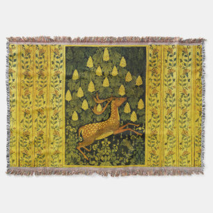 Manta HERMANO CAÍDA,ÁRBOL DE CESTÚA DE FLORES Amarillo v