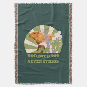 Manta Hermanos Roedores Nunca Estresan Capybara