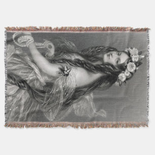 Manta Hermosa novia chica gitana tradicional