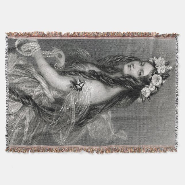 Manta Hermosa novia chica gitana tradicional (Anverso)