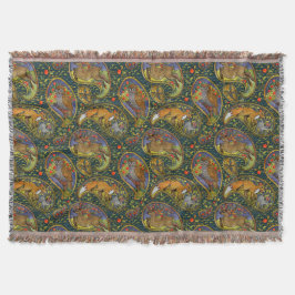 Manta Hermosas criaturas de bosques pintando