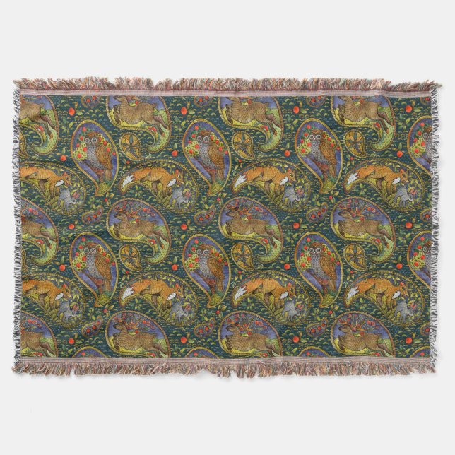 Manta Hermosas criaturas de bosques pintando (Anverso)