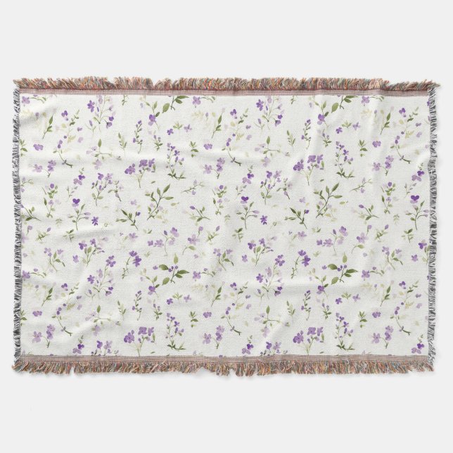 Manta Hermosas Flores de Lavanda (Anverso)