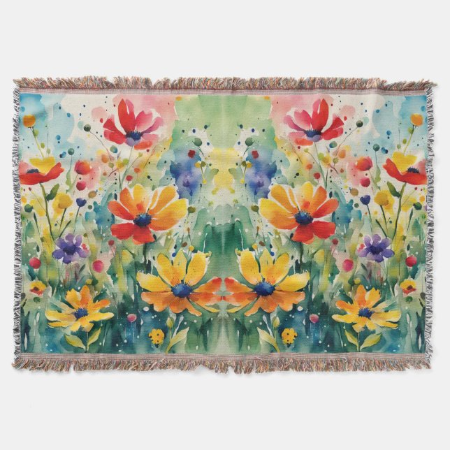 Manta Hermosas flores y Rosas (Anverso)