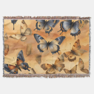 Manta Hermosas mariposas acuarelas