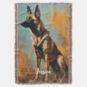 Manta Hermoso Malinois Alemán